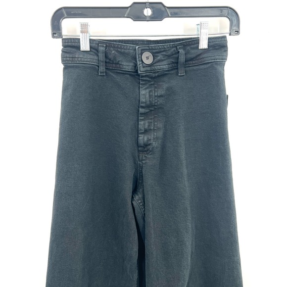 Zara the Marine wide leg Straight high rise wide leg black vintage inspired 2 - Picture 3 of 12